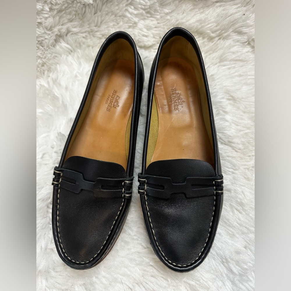 ✅Authentic HERMES leather flat shoes✅